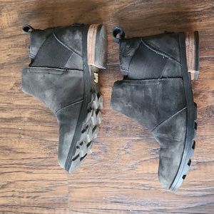 Sorel Emelie Ankle Book Bootie Black sz7